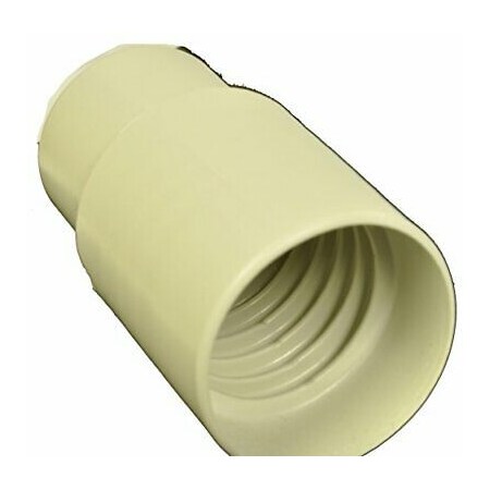 Fit All 125In Vacuum Cleaner Hose Cuff Threaded End For Spiral Hoses FA-47003 HoseCuffWhite1.25-3